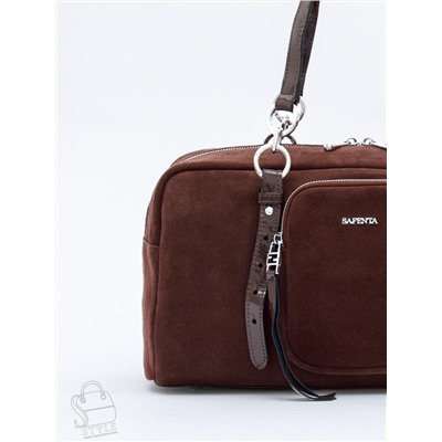 Сумка женская кожаная 91180MSS coffee Velina Fabbiano-Safenta