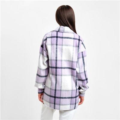 Рубашка женская утепленная MIST, размер 48, лиловая
