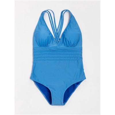 Купальник женский слитный с открытой спиной MINAKU цвет голубой, размер 46