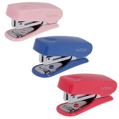 Степлер 10 на 12 листов мини Gentle Ассорти с антистеплером DS_085959 Хатбер