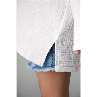 Детская хлопковая пляжная туника из муслина Happyfox