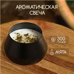 Ароматическая свеча в баночке, 300 г, mint