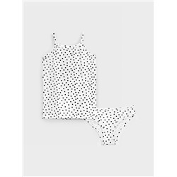 Комплект трикотажный для девочек: майка, трусы