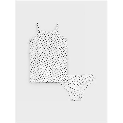 Комплект трикотажный для девочек: майка, трусы