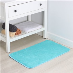 Коврик Доляна «Пушистик», 50×80 см, лазурный