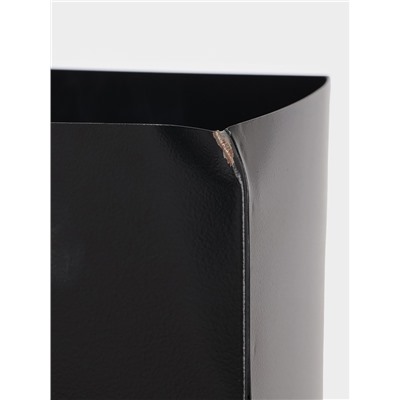 УЦЕНКА Урна уличная «Квадрат» 22 л, черная, бак 0.5 мм, 50×31×31 см