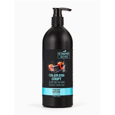Подарочный набор мужской DREAM NATURE SPA CARE «Сила льда», шампунь 500 мл, гель для душа 500 мл
