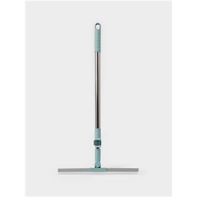 Водосгон для пола, силиконовый, поворотный сгон 35 см, черенок нержавеющая сталь 58-97 см