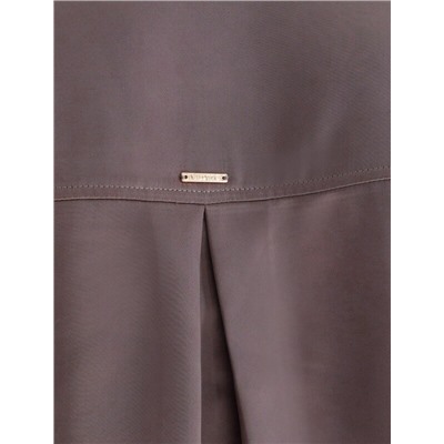 Блузка с короткими рукавами из плотного струящегося сатина