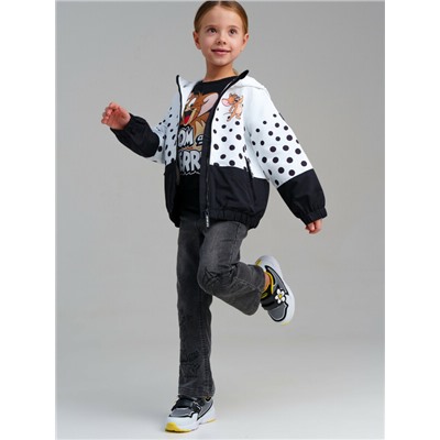 Куртка текстильная с полиуретановым покрытием для девочек (ветровка)