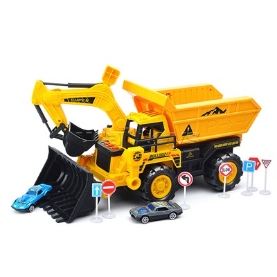 Машина-Катапульта "Экскаватор/Грейдер" в коробке