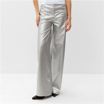Брюки женские MIST Celebration, размер 42, серебряные
