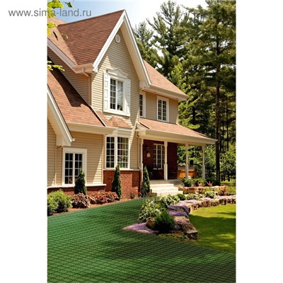 Универсальное покрытие для садовых дорожек ERFOLG H&G, 33×33 см, набор, 9 шт., зелёное