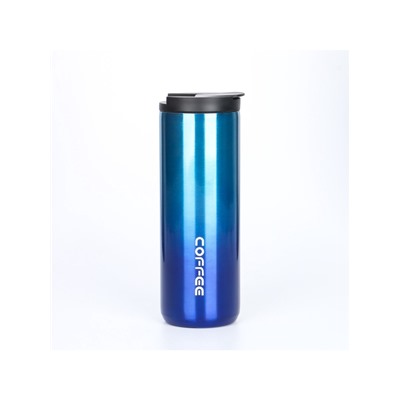 Термокружка Мастер К Coffee, 500 мл, сохраняет тепло 8 ч, нержавеющая сталь, синяя