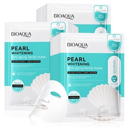 Маска для лица отбеливающая с жемчугом Bioaqua