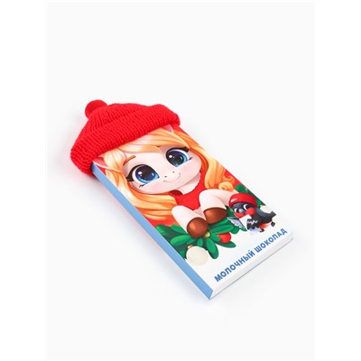 Шоколад новогодний молочный в шапочке «Символ года», 70 г