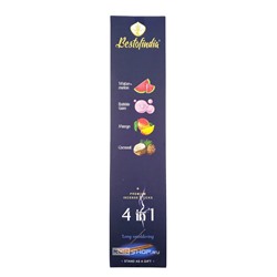 Ароматические палочки 4 в 1 (Арбуз, Бабл Гам, Манго, Кокос) с подставкой Bestofindia, Индия, 20 шт.