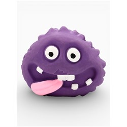 Пищащая игрушка для собак «Монстр», 7×5.5 см, латекс, фиолетовая