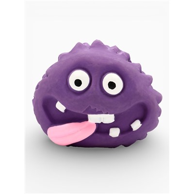 Пищащая игрушка для собак «Монстр», 7×5.5 см, латекс, фиолетовая