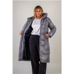 Зимняя удлиненная куртка с капюшоном арт. 221