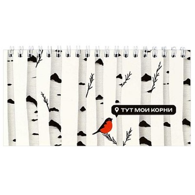 Еженедельник недатированный на спирали 165х85 мм 128 стр. 71597 "БЕРЕЗА" Феникс