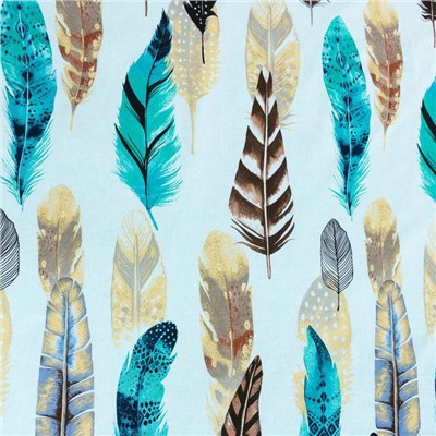 Постельное бельё 1.5-спальное «Этель. Перья», поплин