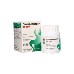 Панкреонорм «Витамир» поддержка пищеварения и работы поджелудочной железы, 25 000, 50 капсул