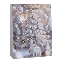 Пакет подарочный 31х40х12 / 100-L /уп 12/360/ микс Новый год