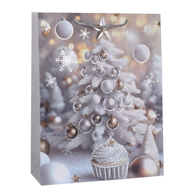 Пакет подарочный 31х40х12 / 100-L /уп 12/360/ микс Новый год