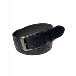 Ремень мужской из натуральной кожи, цвет черный