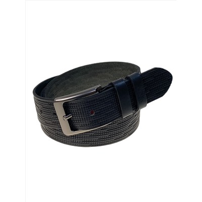 Ремень мужской из натуральной кожи, цвет черный