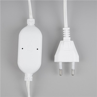 Гирлянда «Нить» 10 м роса, IP44, медная нить, 100 LED, свечение синее, мерцание, 220 В