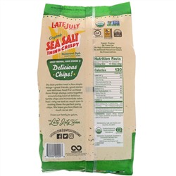 Late July, Organic Thin & Crispy Restaurant Style Tortilla Chips, Sea Salt, 11 oz (312 g)