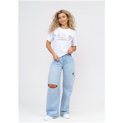 Футболка женская Смайл (Белый)