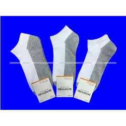 DOMINOBS носки мужские укороченные белые (серая подошва) арт. 5206