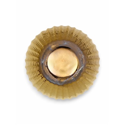 Декоративное кашпо для цветов «Кактус», 1.4 л, 14×12×12 см, керамическое, золотистое