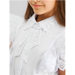 Блузка для девочки короткий рукав SP015 (Белый)