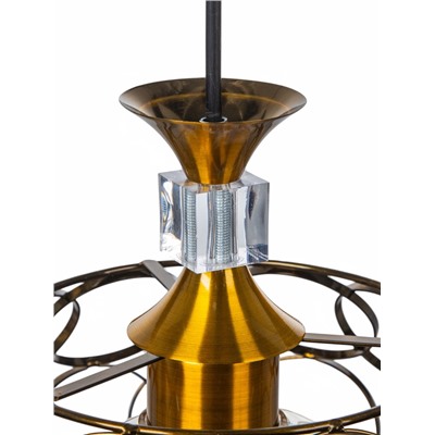 Светильник Melanie 1×40 Вт Е27 латунь 23×23×25 см