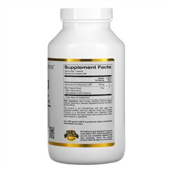 California Gold Nutrition, Коэнзим Q10 класса USP с экстрактом BioPerine, 100 мг, 360 растительных капсул