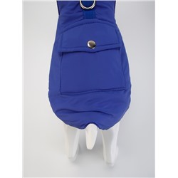 Куртка - попона двусторонняя, размер S (ДС 24, ОГ 38 см, вес 4-6 см), синяя