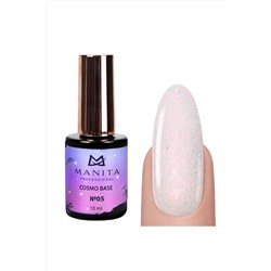 Manita Professional База для ногтей камуфлирующая с блестками №05 / Cosmo Base, 10 мл KRISTALLER, 1110308