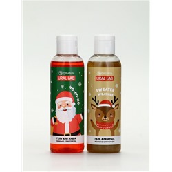 Подарочный набор новогодний «Олень», гель для душа 2 шт х150 мл, мочалка, URAL LAB