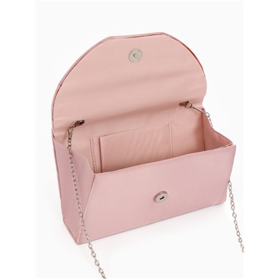 УЦЕНКА Сумка-клатч вечерняя на магните, 24×5×13 см, розовая