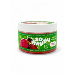 Скраб для тела соляной с маслами So Happy гранат-малина, 350 г