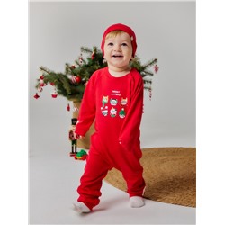 Набор (комбинезон и шапочка) «Крошка Я. Зимние котики», рост 62-68 см