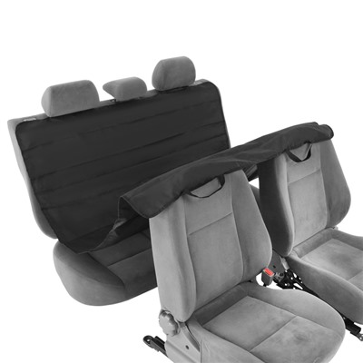 Накидка-автогамак для перевозки животных, 130×150 см, оксфорд, черный