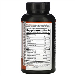 Nature's Way, льняное масло, максимальный эффект, 2600 мг, 200 капсул