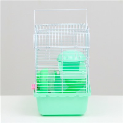 Клетка для грызунов «Пижон», 23×17×26 см, эмаль, зелёная