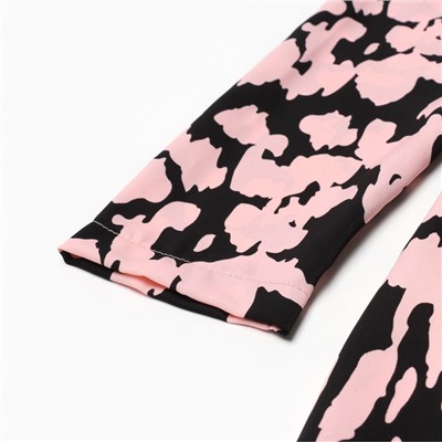 Платье мини женское с воланом MIST, размер 48, розовое