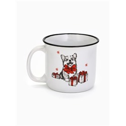 Кружка новогодняя керамическая «Корги», 450 мл